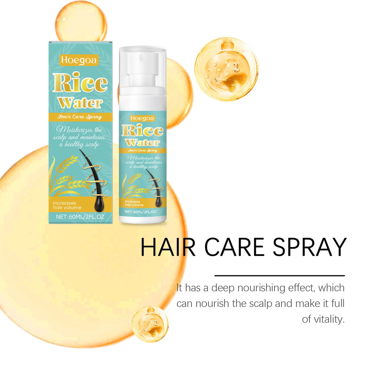Hair Care Spray: Gently nourishes the scalp, softens and smooths hair, and offers convenient use — a hair-nourishing spray. Vue