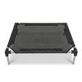 Breathable Mesh Elevated Dog Bed Waterproof Moisture-Proof Pet Cat Cot Non-Slip Chew Proof Cat Hammock Outdoor Indoor Use Vue Black-S