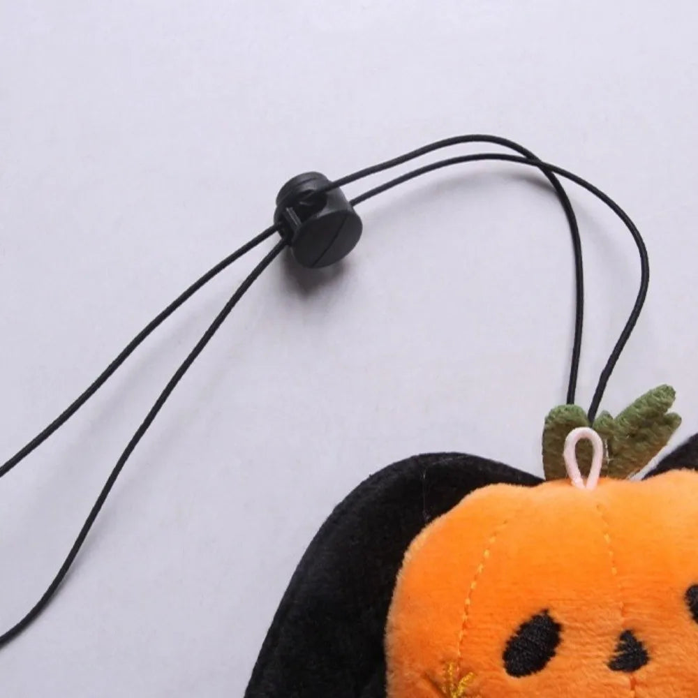 Funny Halloween Pumpkin Bat Collar Soft Elastic Cartoon Halloween Photo Neck Collar Tear Resistant Skin-Friendly Vue