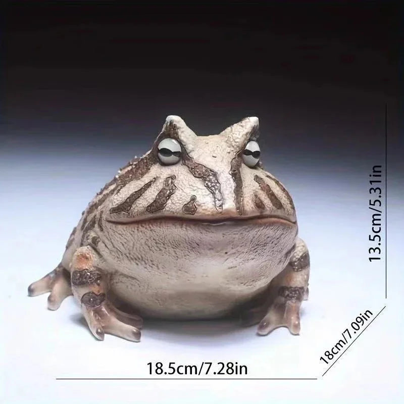 Realistic Resin Frog Figurine Weatherproof Garden Statue Cute Sculpture For Outdoor Patio Yard Decor For Garden Lovers And Kids Vue