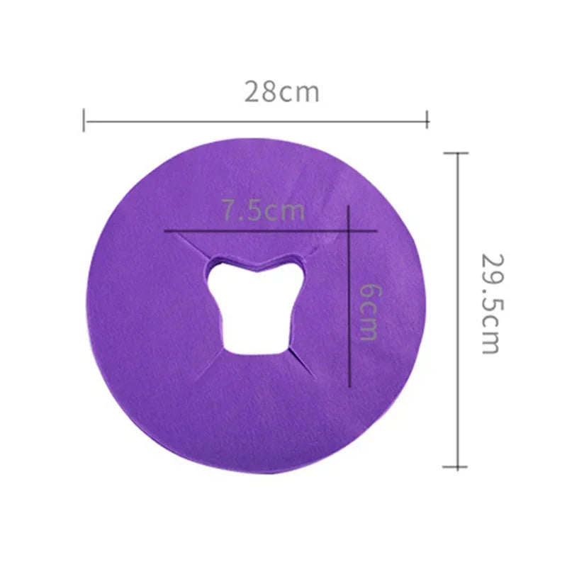 100Pcs Disposable Massage Table Sheets Headrest Pads Face Pillow Cover Cushion Cover Massage Face Cradle Table Head Rest Covers Vue