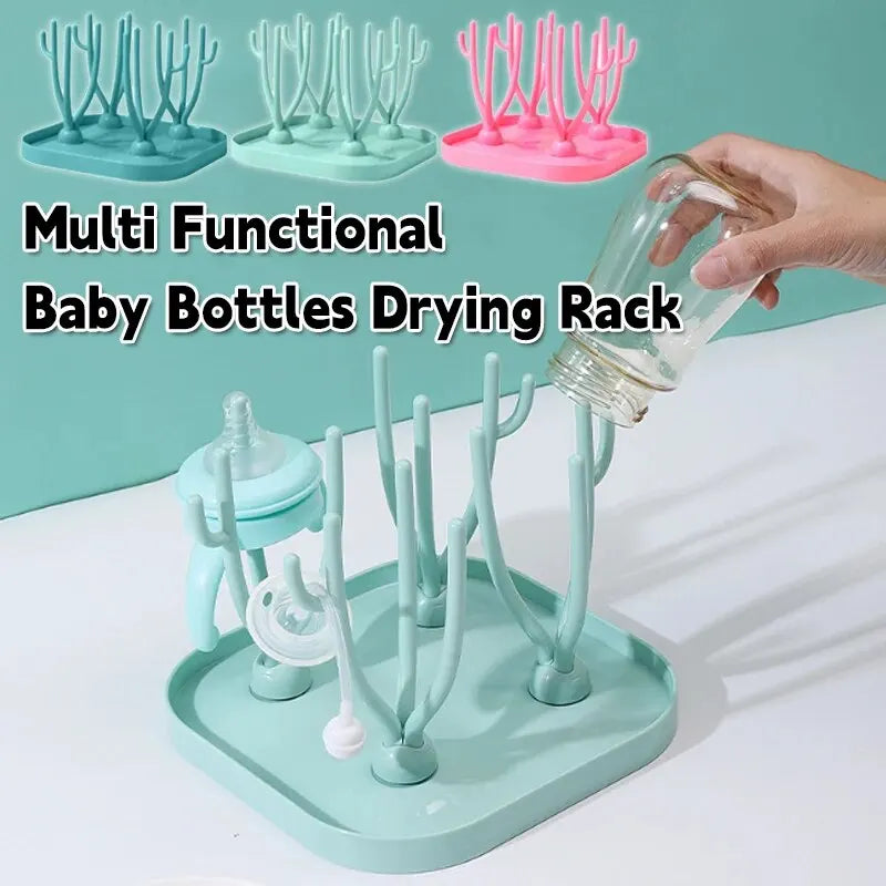 Baby Bottle Multi Functional Removable Dry Rack Pacifiers Drainer Drying Drip Water Tray baby accessories Teat Cup Cleaning Vue