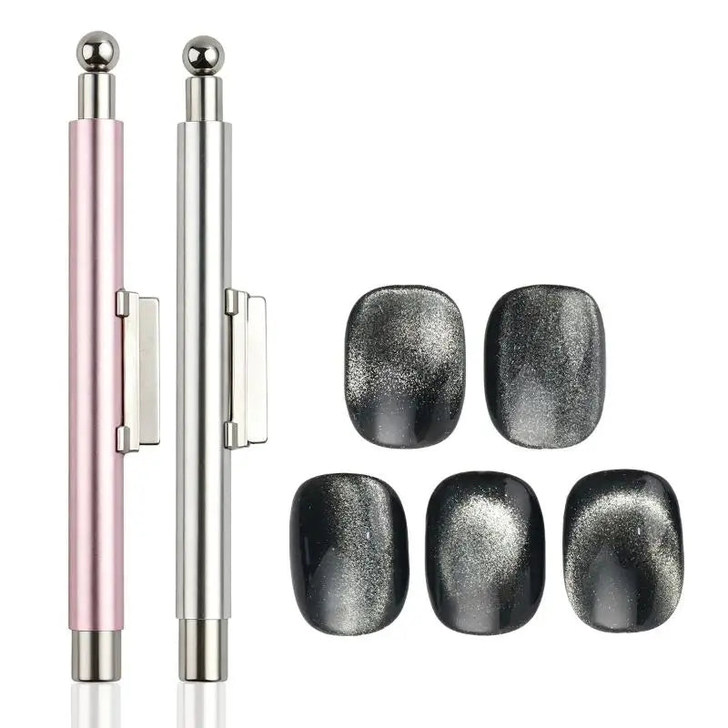 Double Head V Shape Cat Eye Nail Magnet Strong 3D Magnetic Stick Gel Polish DIY Salon Manicure Tool Vue