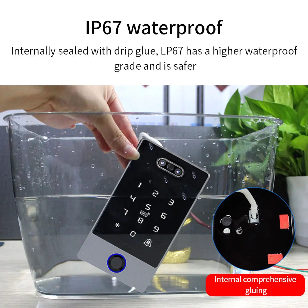 TTLOCK TTRenting App Face Biometric Fingerprint Time Attendance System Waterproof Employee Recorder Face Recognition Time Clock Vue