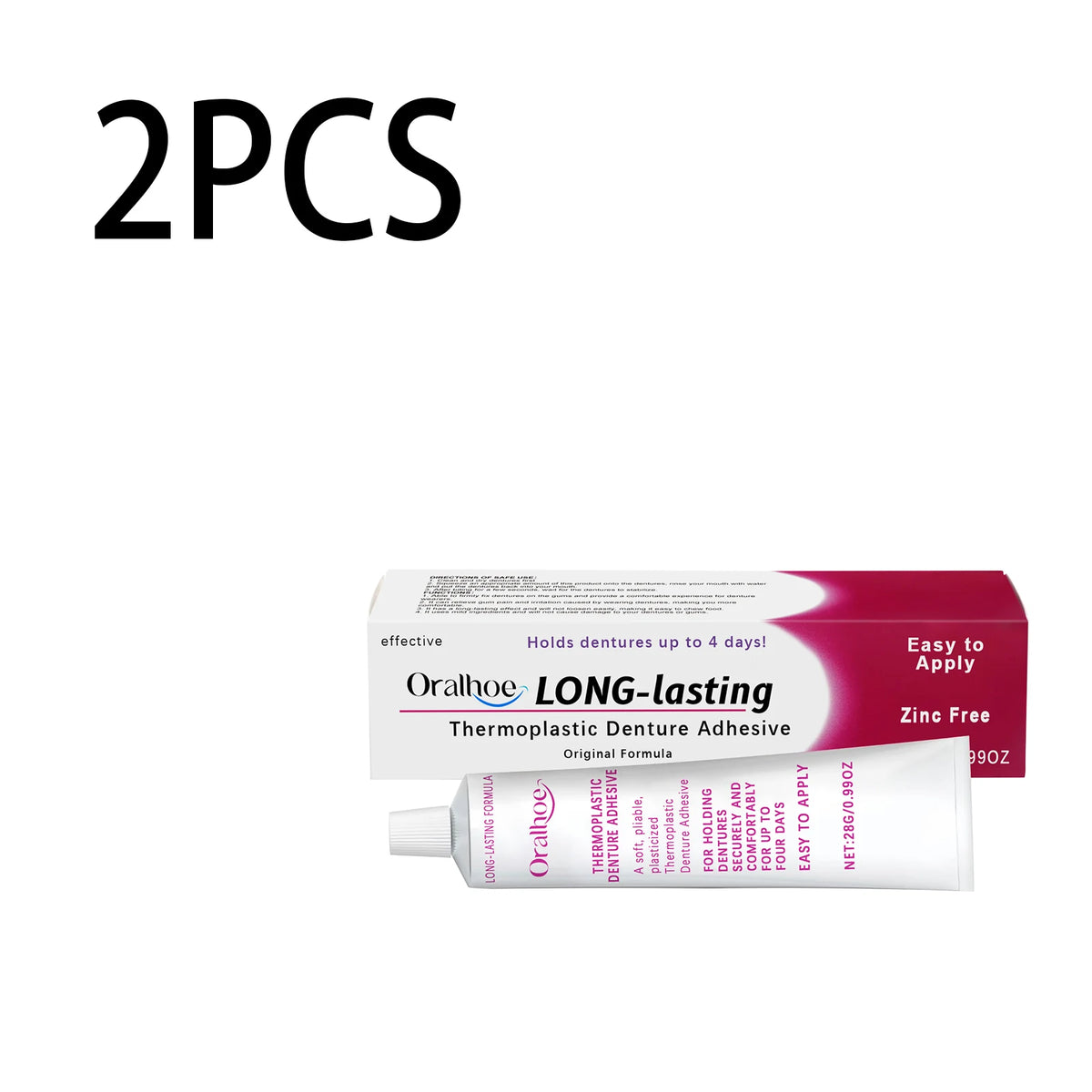 Thermoplastic Denture Adhesive Long-lasting Denture Fixing Adhesive Improve Comfort Denture Care Products Odontologia Vue 56g boxed
