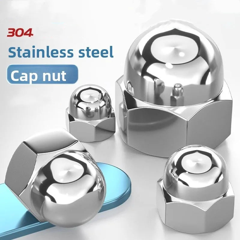304 Stainless Steel Acorn Nuts Domed Cap Nuts for Furniture Automotive Decorative Use M3 M4 M5 M6 M8 M10 M12 Vue