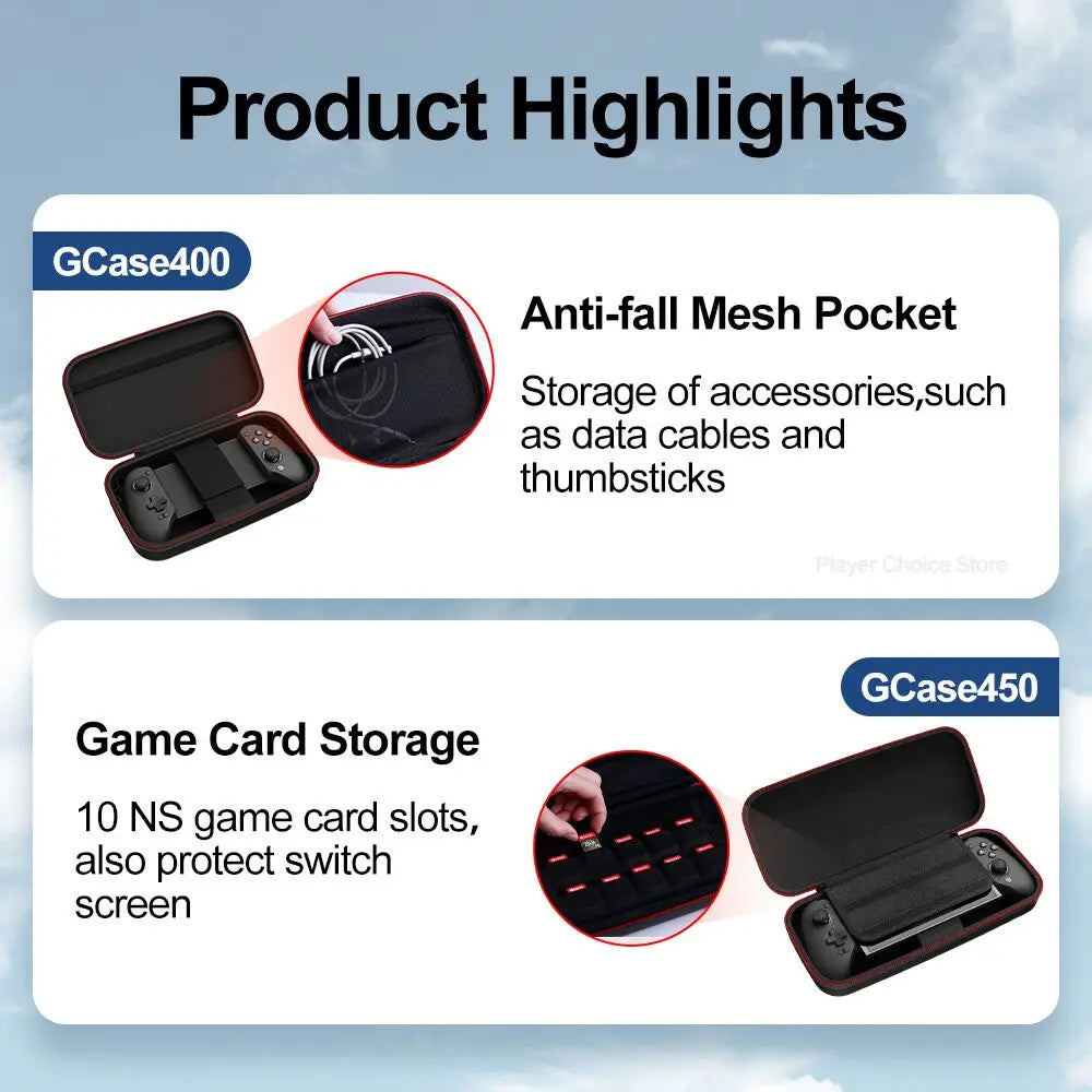 GameSir G8 Plus Carrying Case G8 Galileo X5 Lite X5s G8+ MFi Controller Bag for X3 PRO X2s Type-C X4 Aileron Mobile Gamepads Box Vue