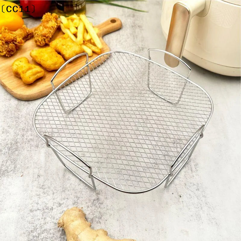 Air Fryer Grille Suitable Fryers Oven Grill Stainless Steel Stackable