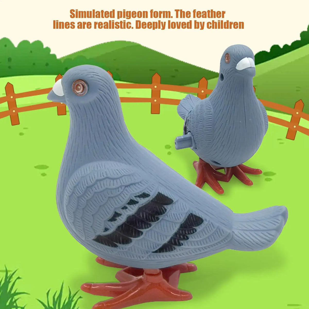 1pcs Wind Up Pigeon Toy, Vintage Clockwork Simulation Bird, Retro Walking Novelty Toy Gift for Kids Children Party Favors Vue