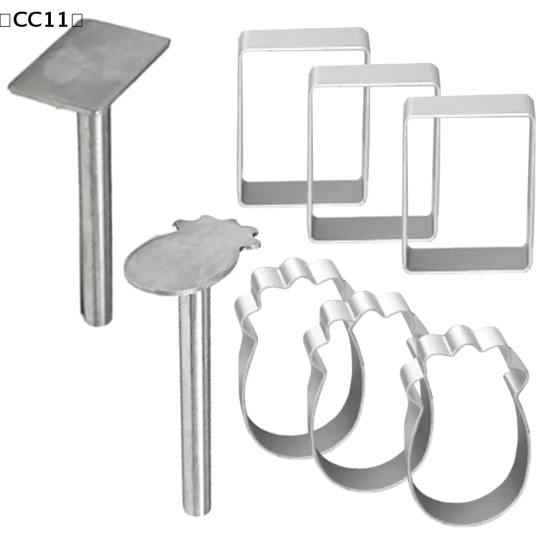Rectangle Shape Pineapple Cake Pie Biscuit Cutter Mold Stainless