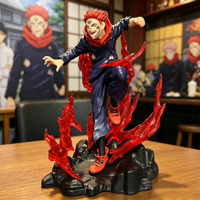 2026 Hot Anime Jujutsu Kaisen 17cm Ryomen Sukuna Statue Action Figure Model Doll Decoration Collection Toys Gifts Vue
