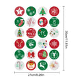 Christmas Countdown Stickers Advent Calendar Number Labels 1-24 Number Round Sealing Stickers Xmas Navidad Natal New Year Decor Vue A