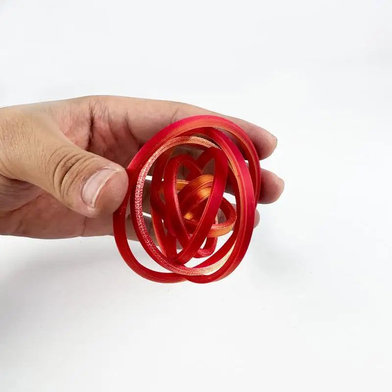 3D Printed PLA Hex Ring Colorful Rotating Fashionable Ornament for Everyday Wear Vue