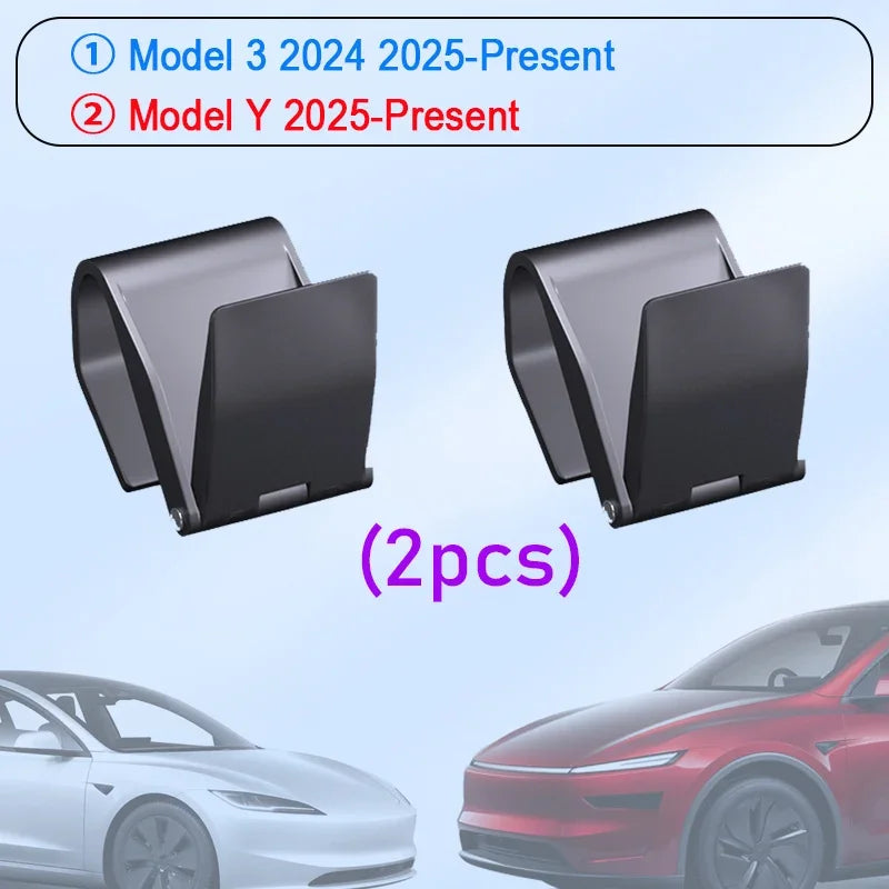 Hook for Tesla Model Y 2025 Juniper Accessories Glove Box Hidden Hook Clip for Tesla Model 3 2024-2025 Highland Accessories Vue 2pcs