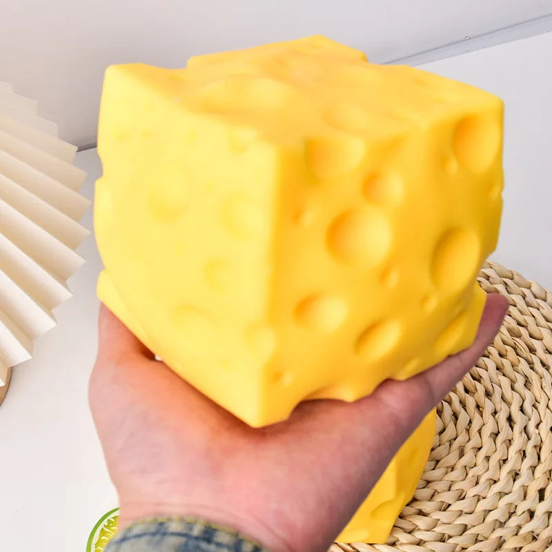 Squishy Square Cheese Squeeze Toys Slow Rebound Push Stress Relief Sensory Toy Soft Butter Cheese Fidget Toy Birthday Present Vue