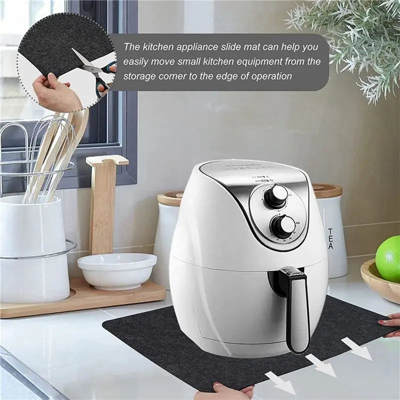 ABKW-9 Pieces Heat Resistant Mat For Air Fryer Countertop Heat Protector Non-Slip Heat Proof Mat Kitchen Hot Pads For Blender Vue