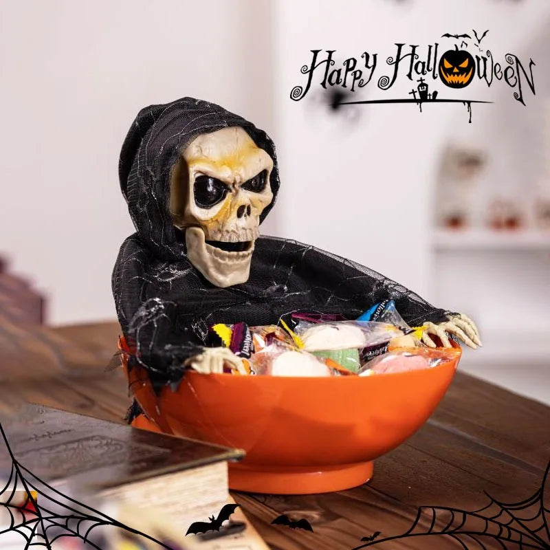 Humorous Halloween Candy Bowl Trick Candy Dish Scary Party Supplies Haunted House Decoration Spooky Table Accessories Vue