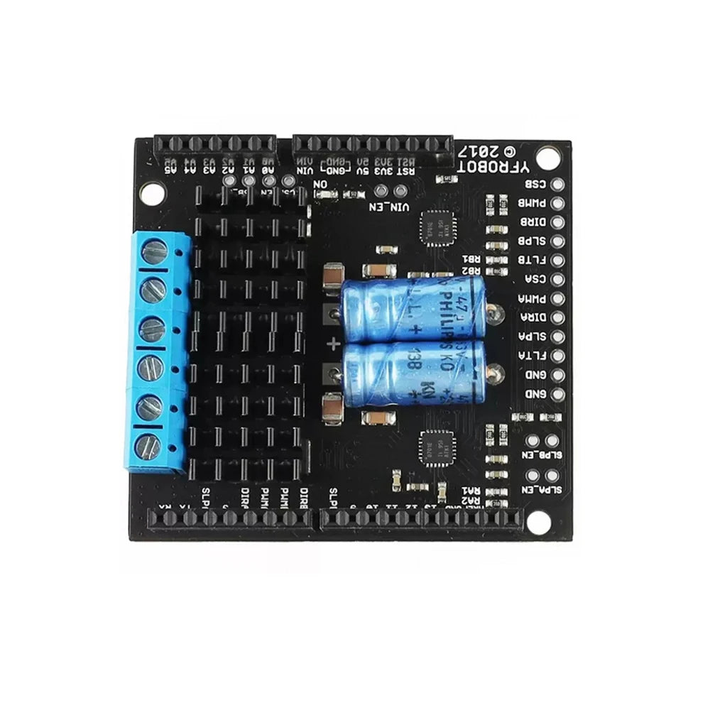 MD04 High Power Dual H Bridge Motor Driver Module DRV8701 Replace L298N 6-30V PWM 30kHz 1.8V 3.3V 5V Logic Input Driver Module Vue