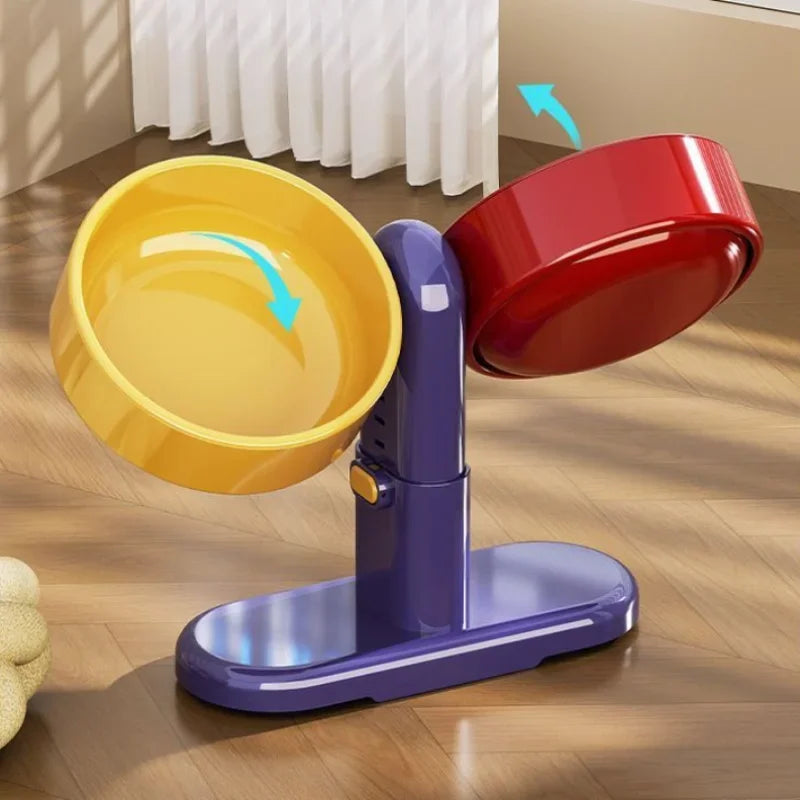 Pet Adjustable Height Feeder Elevated Dog Bowls Tableware Feeding And Water For Small Breeds Cats Feeding Watering Supplies Vue