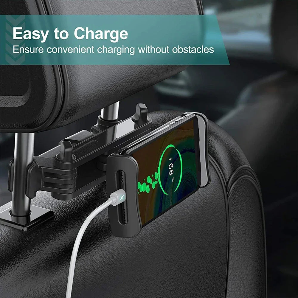 Telescopic Car Rear Pillow Phone Holder Tablet Rotating Car Seat Rear Stand Headrest Bracket for Phone Tablet 5 13 Inch Vue