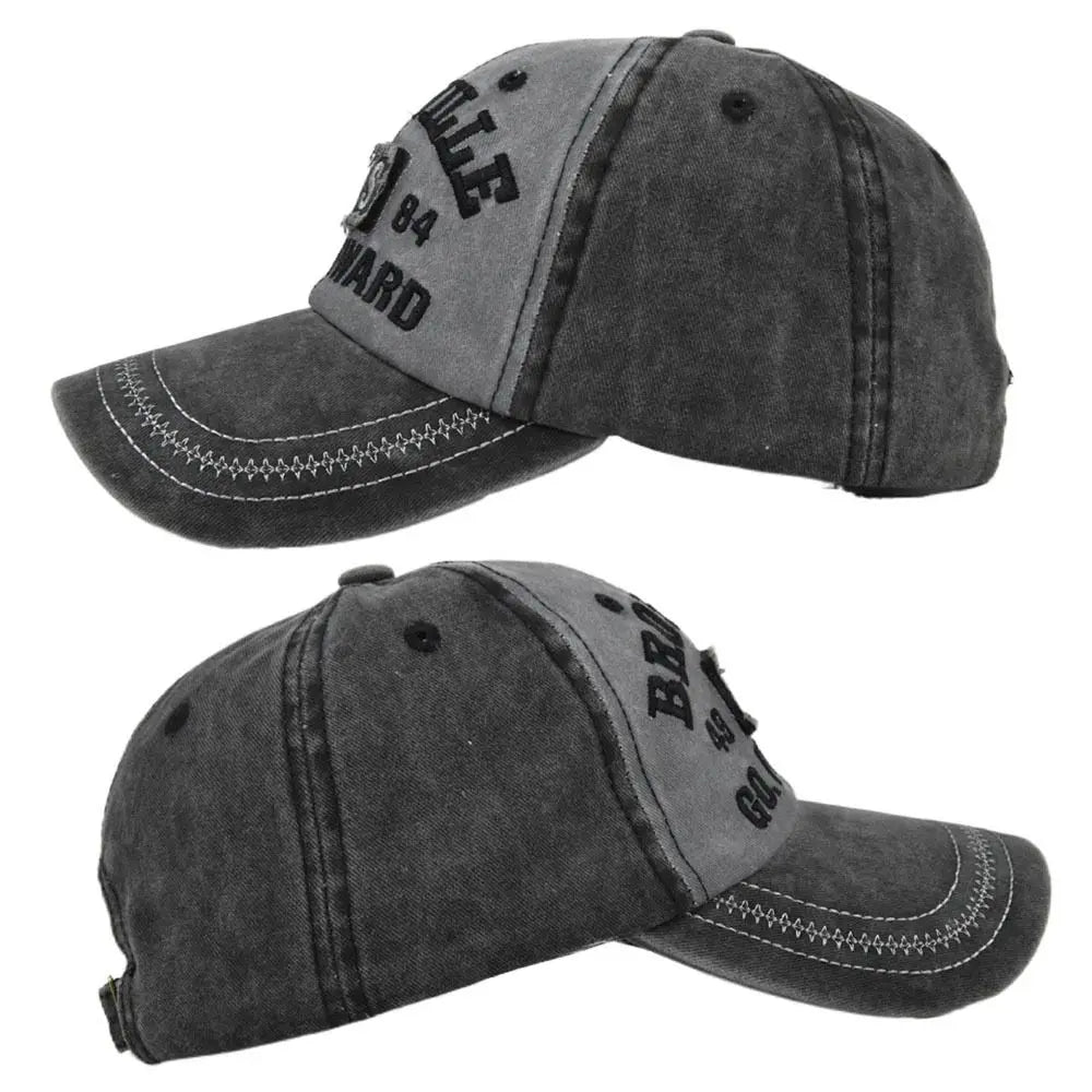 Hip Hop NYS Patch Embroidery Baseball Caps Adjustable Frayed