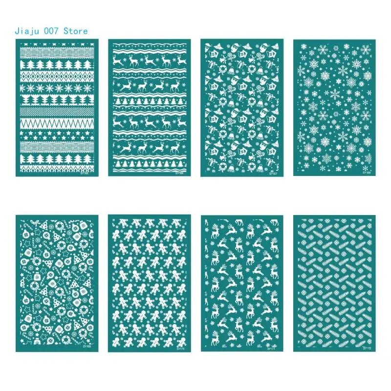 Christmas Silk Screen Stencils – Reusable Holiday Templates Craft Stencil Vue