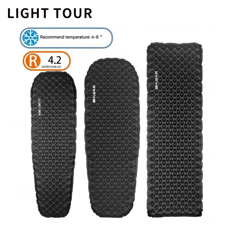 LIGHT TOUR Ultralight Inflatable Camping Mat R4.2/R7.5 Inflatable Sleeping Mat Vue