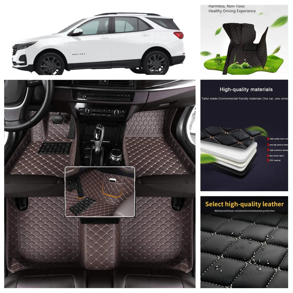 5D leather waterproof Custom Car Floor Mats For Tesla Model X Auto Carpets Coche Accessorie liners Vue