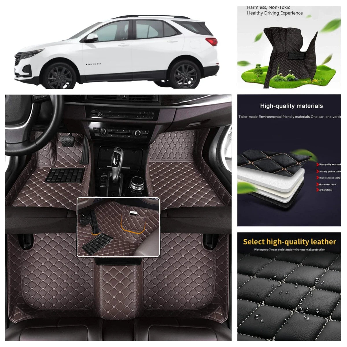 5D leather waterproof Custom Car Floor Mats For Buick Sail 2002-2006 Eco-friendly Avenue Auto Carpets Coche Accessorie liners Vue