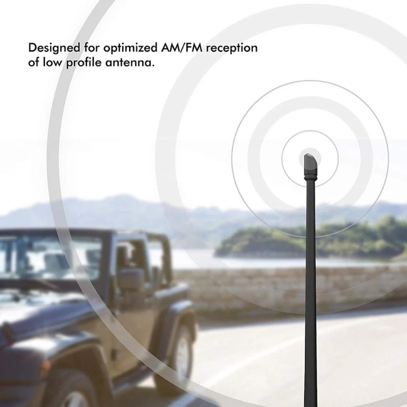 13 Inches Flexible Rubber Antenna Replacement For 2007-2018 Jeep Wrangler JK JL Vue