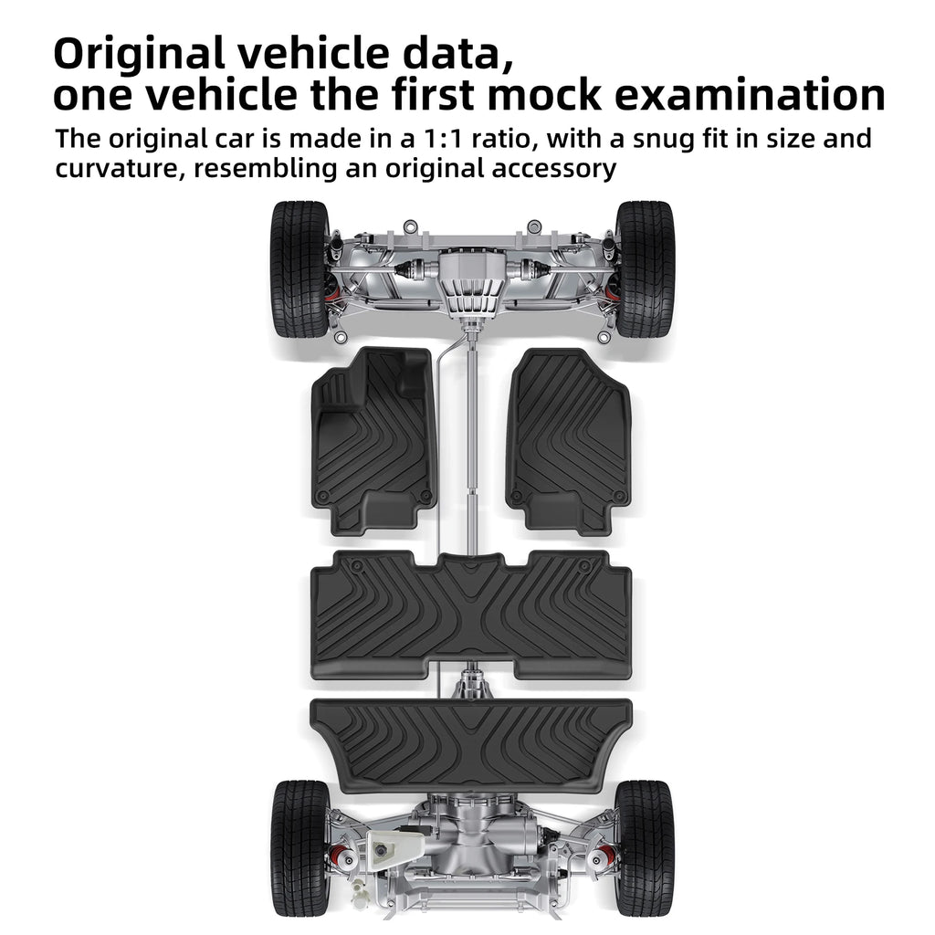 Smabee Left Drive for Honda Odyssey 7Seats 2018-2026 Mini Passenger Van TPE Car Floor Mats Cargo Liner Trunk Pad Accessories Vue