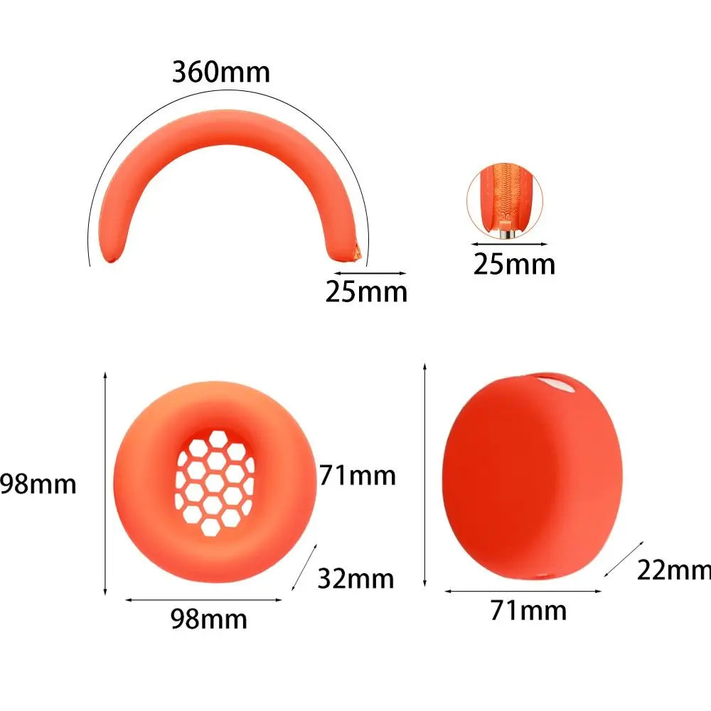 Silicone Ear Pads Cushion Cover Anti-scratch Replacement Headband