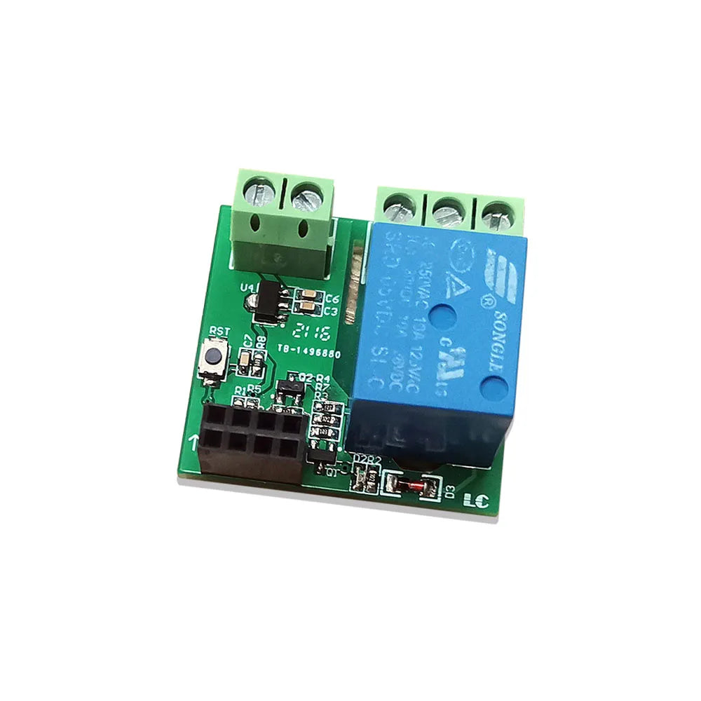 ESP8266 ESP-01 DC5V 1/2 Way WIFI Control Relay Module Separate Base Plate Smart Home Remote Control ESP-01 Wireless WIFI Module Vue
