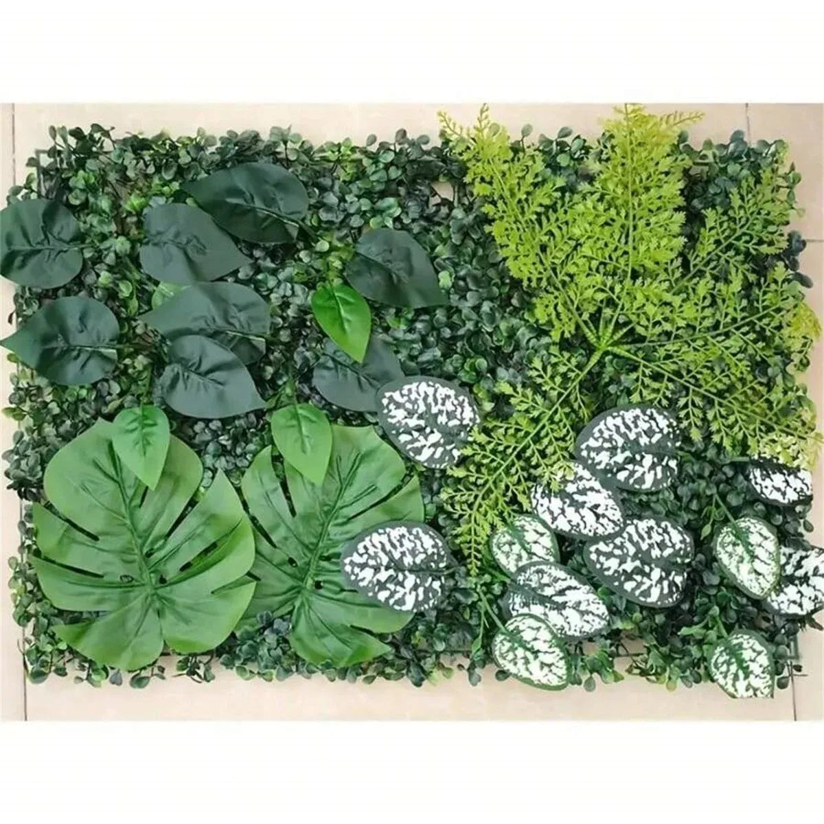 Artificial Green Wall Panels Faux Jungle Grass Decor for Home Garden Vibrant Greenery Mats for Outdoor Patio Weddings Christmas Vue