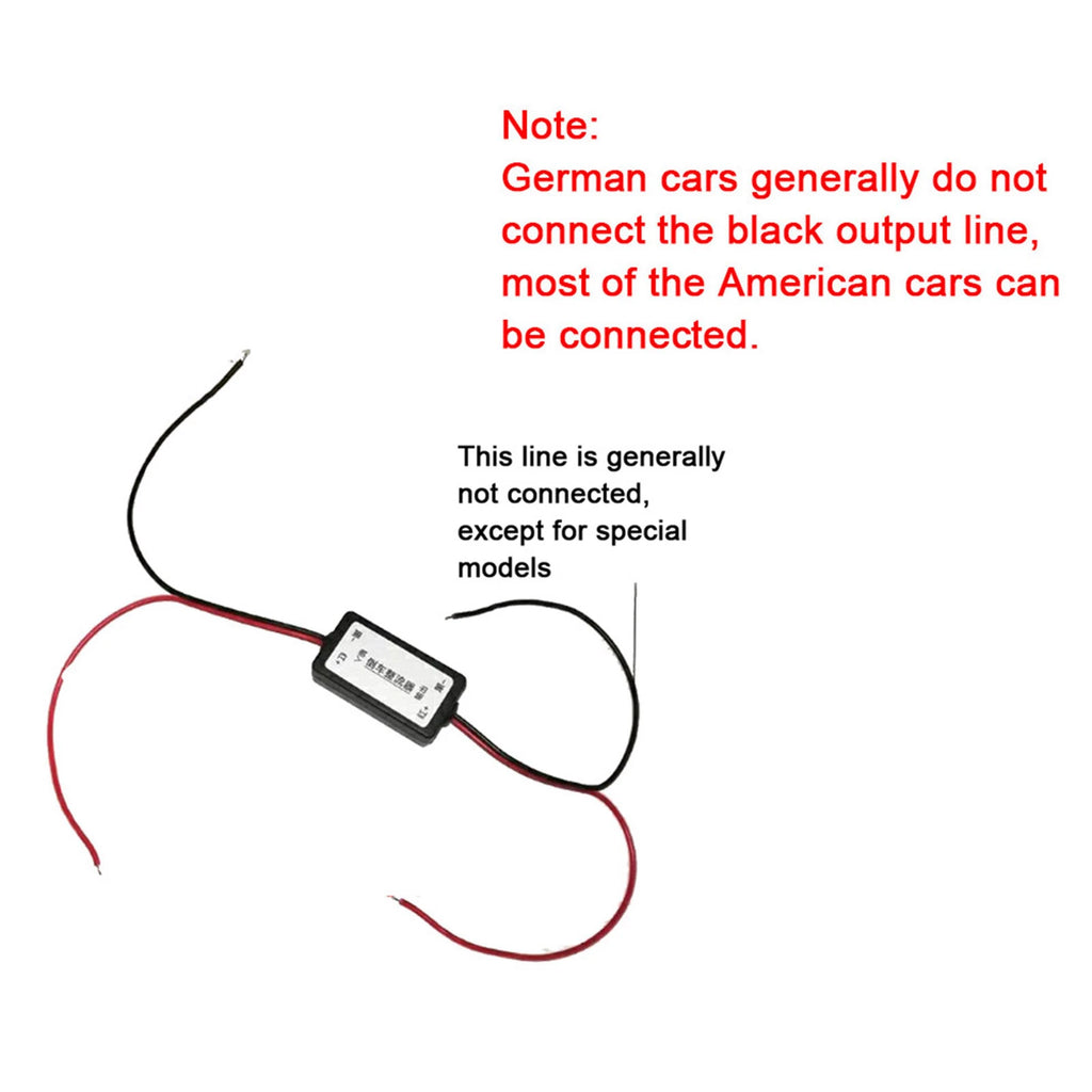 12V DC Car Rearview Camera Power Relay Capacitor Filter Rectifier Filter Rectifier Power Filter Rectifier Rearview Camera Filter Vue