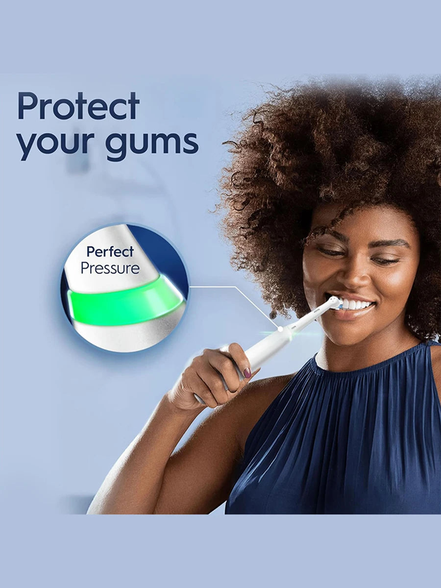 Oral B iO4 Electric Toothbrush Magnetic Tech 4 Modes Rechargeable Tooth Brush 2 Min Timers Smart Pressure Sensor Plaque Removal Vue