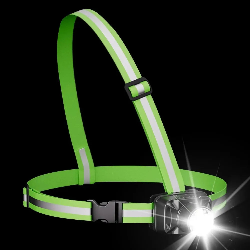Adjustable Strap Chest Light Soft Light Lightweight Design Running Lamp Long Battery Life Bright Illumination Vue Single shoulder