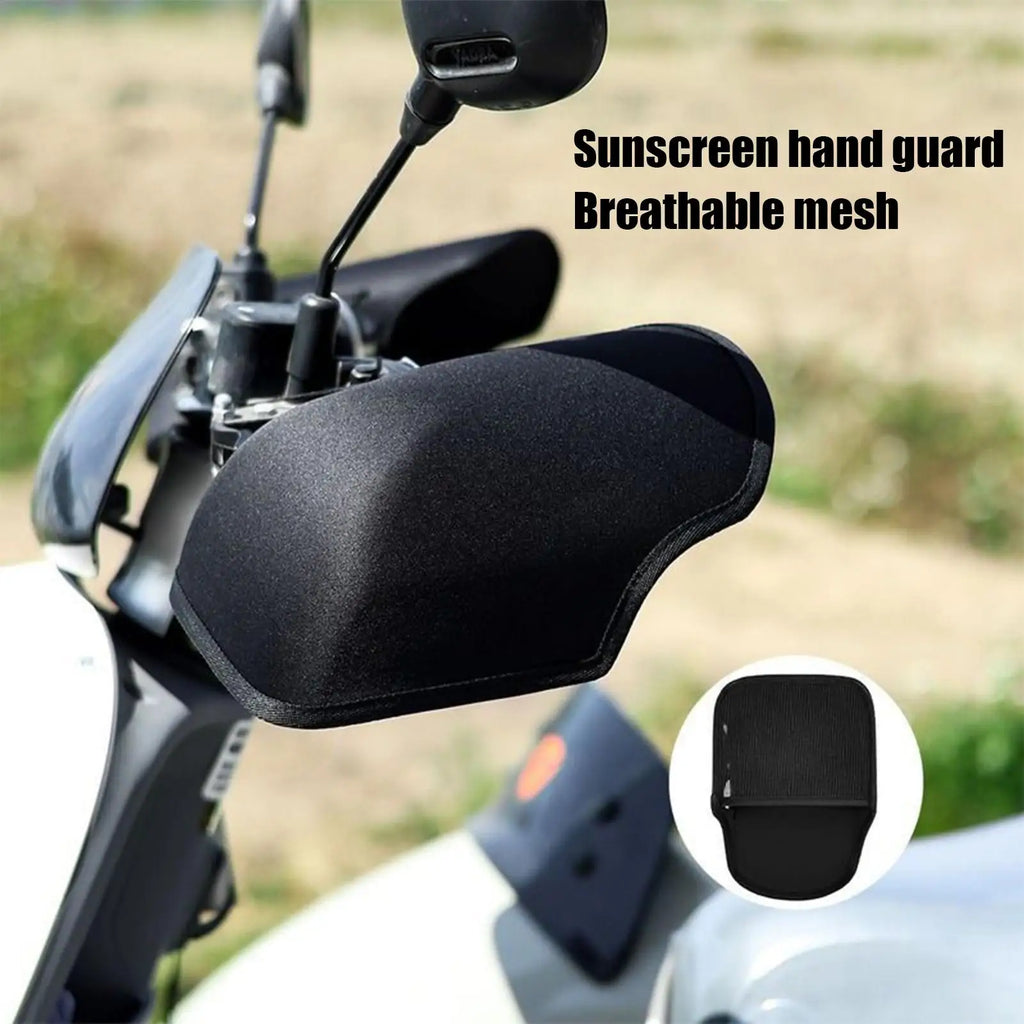 Motorcycle Scooter Bicycle Windproof Rainproof Summer Sun Protection Sunshade Hand Covers Grip Accessories for Tricycles Riding Vue