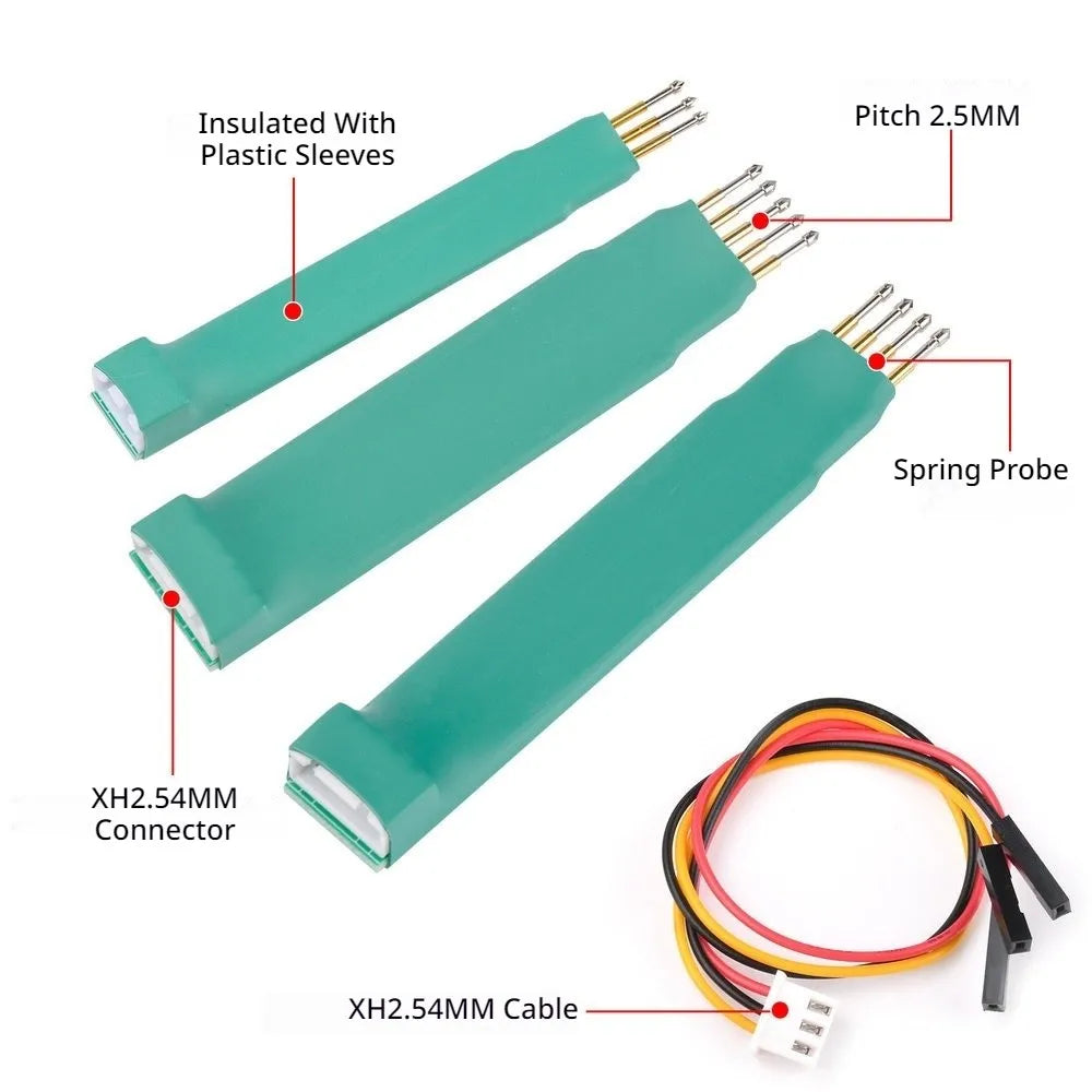 2.54mm Burn-in Test Probe Needle Non-disassembly Chip Read Write Programmer Support STC STM8 STM32 Single Chip Microcomputer Vue