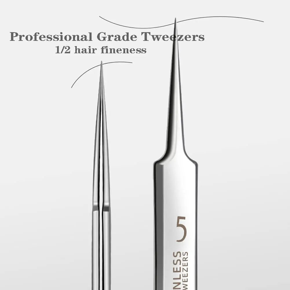 German Ultra-fine No. 5 Cell Pimples Blackhead Clip Tweezers Beauty Salon Special Scraping & Closing Artifact Acne Needle Tool Vue