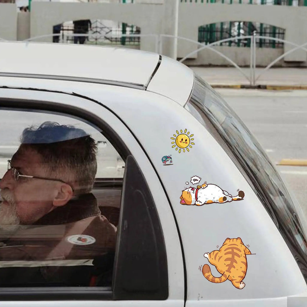 1PC Funny Pet Cat Car Sticker Climbing Cats Animal Styling Stickers Decoration Car Body Creative Decals Decor Accessories Vue