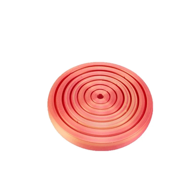 7pcs 3D Printed Stress Relief Disc Spiral Polygon Ring Push Toy Modern Desk Ornament Table Decor For Teens And Adults Vue