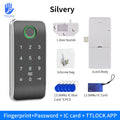 Smart Cabinet Lock APP TTLOCK Control Keypad RFID Card Entry Remote Access for Home Office Drawer Vue EM168F black