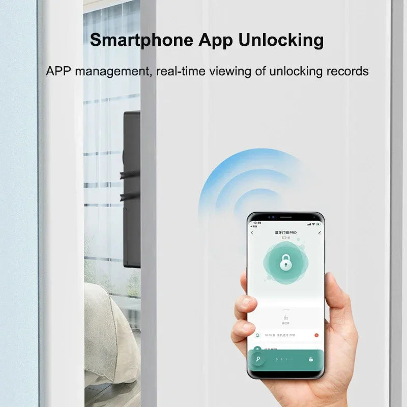 TTLOCK Punch-free Smart Invisible Lock Keyless IC Card Lock Supports Bluetooth Remote Control No-drill Hole Wooden Door Mortise Vue