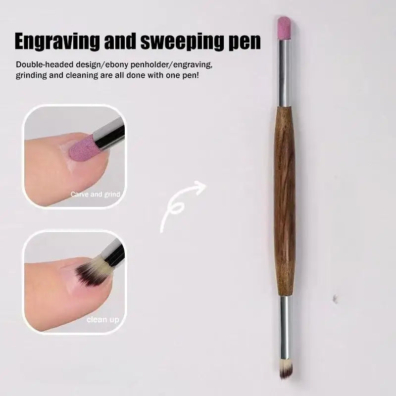 Nail Art Precision Quartz Grinding Pen for Cuticle and Dead Skin Removal Manicure Essential Vue