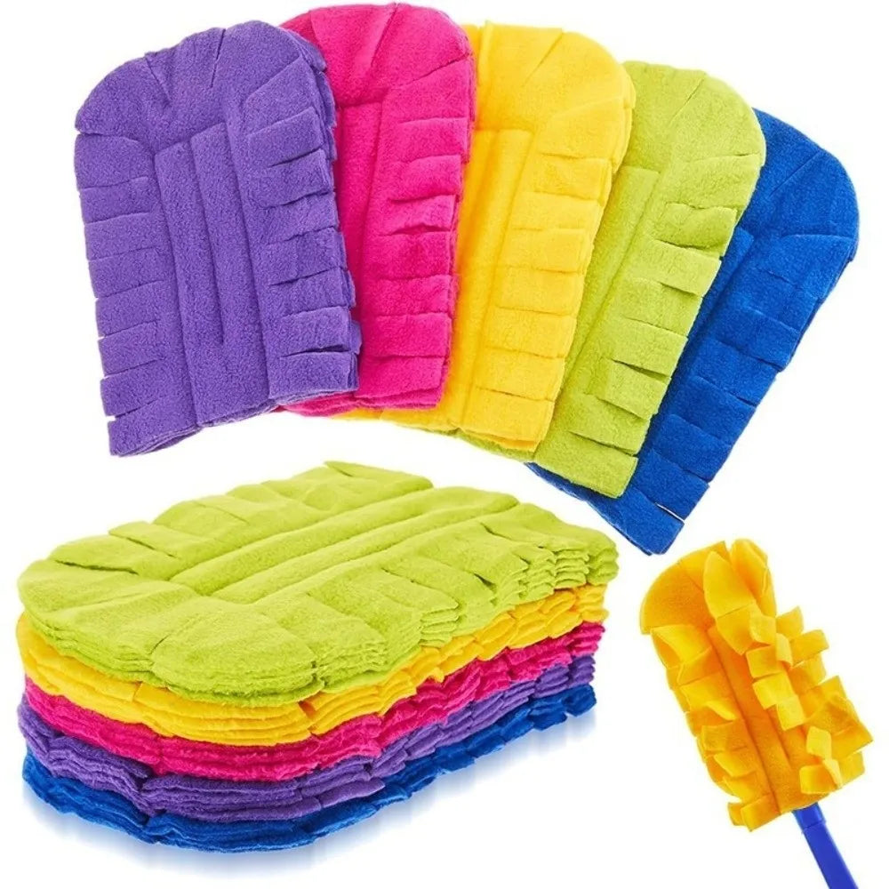Reusable Dust Removal Cloth Cover Soft Washable Replaceable Dust Brush Static Charge Microfiber Pads Kitchen Surfaces Vue