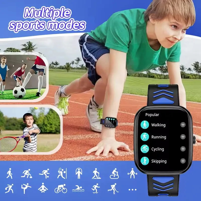 Children Boys Girls Present Smart Watch Ftiness Tracker Bluetooth Call Smart Watch Men Women Kids Watch Pedometer Waterproof Vue