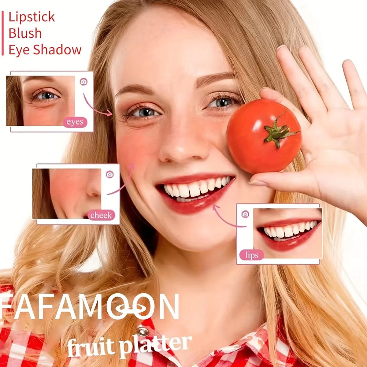4 Color Fruity Lip Tint Water Gloss Tint, Moisturizing Waterproof Liquid Lipstick, Non-Stick, High Pigment, Long-Lasting Colors Vue