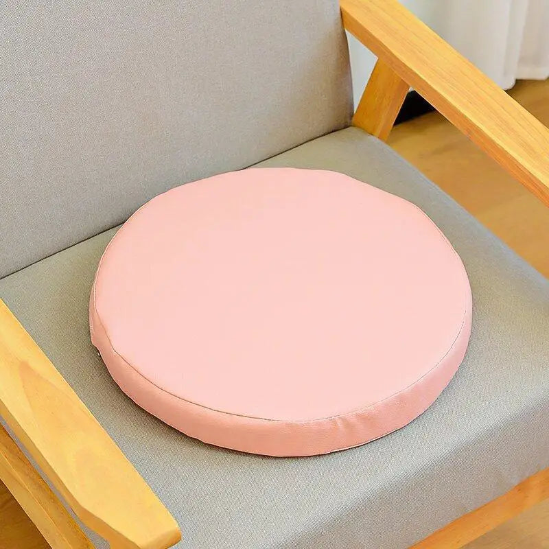 Comfortable Thicken Chair Cushions Waterproof Leather Memory Foam Vue Pink