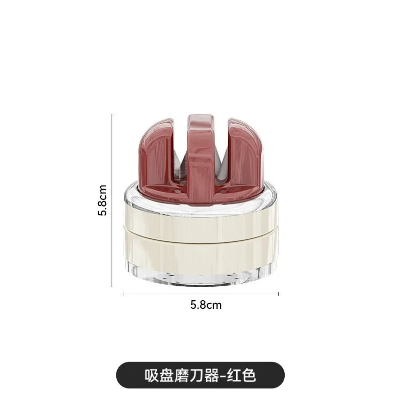 Dopamine Suction Cup Knife Sharpener Household Cross-Border Small Sharpening Stone Mini Tungsten Steel Knife Sharpener Tool Vue